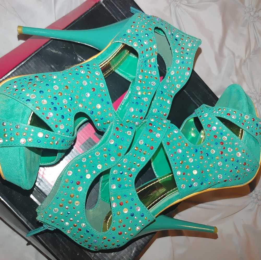 Embellished High Heels